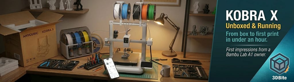 Kobra X unbox and First Print