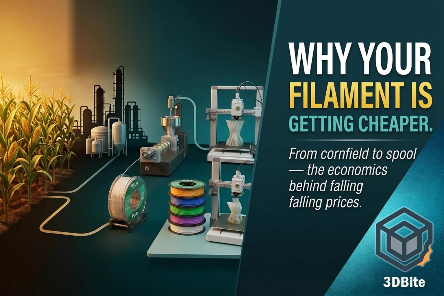 Why PLA Filament Keeps Getting Cheaper — and What That Really Means